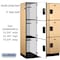Salsbury Industries 3 Tier Designer Locker, 54"Wx76"Hx21"D, 9 Door, Maple 18-23361MAP - alternate 8